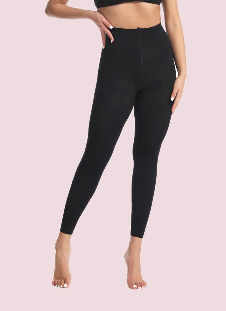 70D Velvet Cropped Tights Black 1