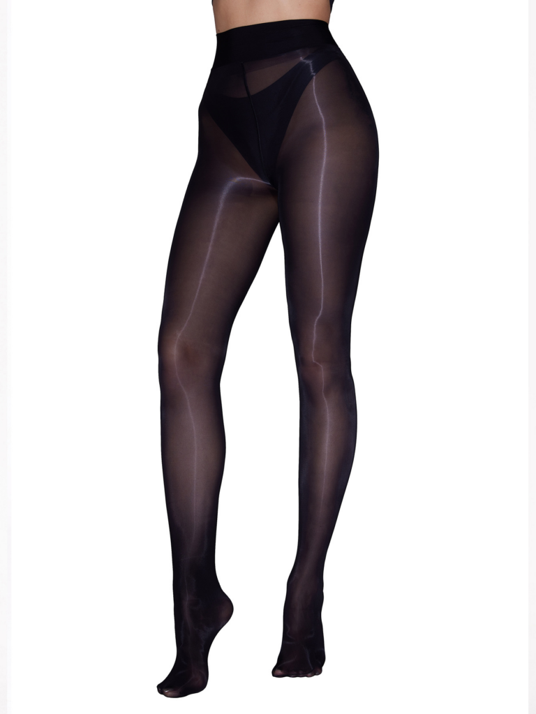oil shiny pantyhose