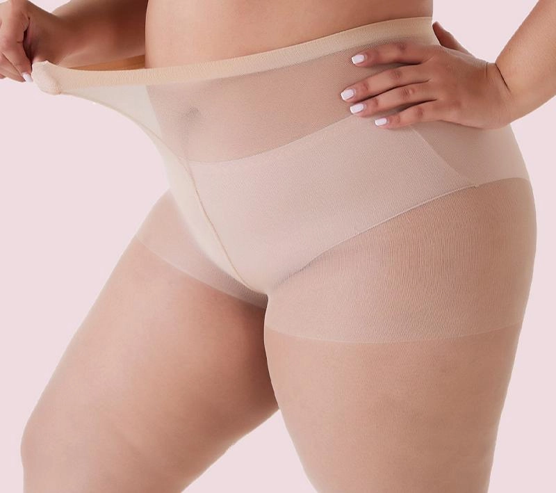 20D Plus-Size Soft Nylon Sheer Tights