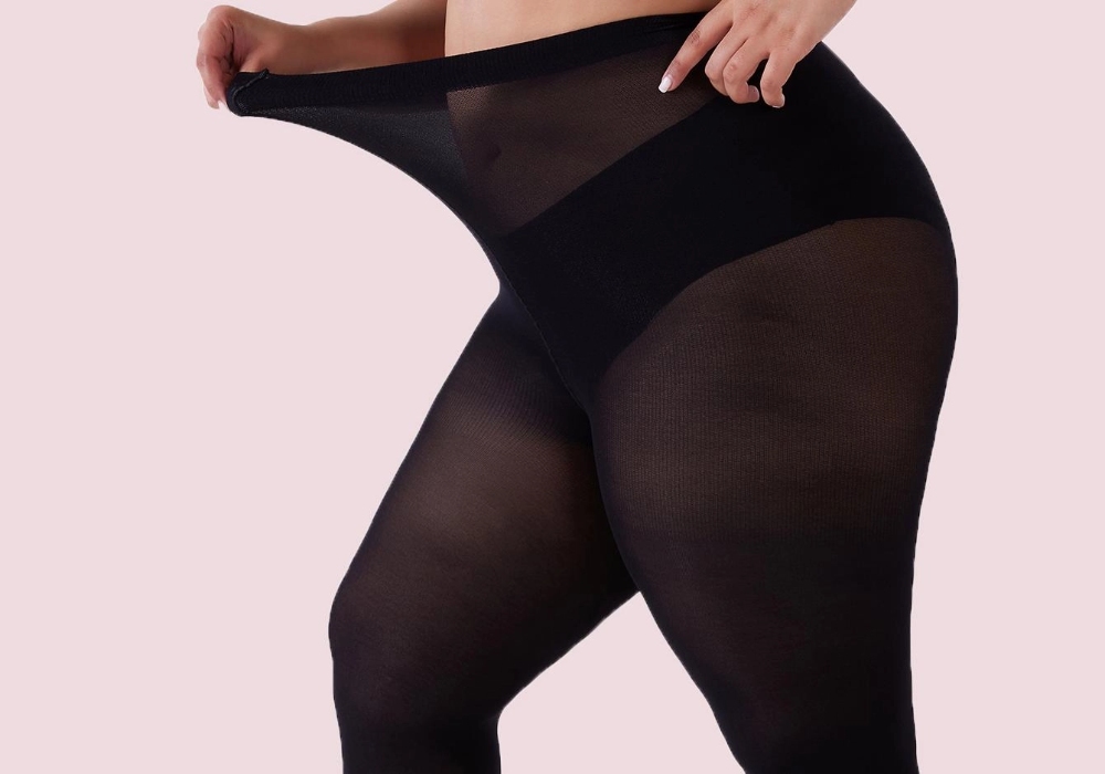 70D Plus-Size Velvet Tights