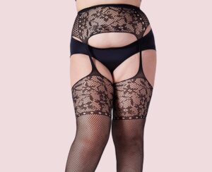 Plus Size Stockings Thigh High Fishnet Stockings