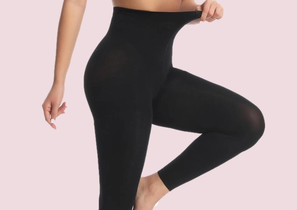 70D Blickdichte, fußlose Strumpfhose mit Bauchkontrolle