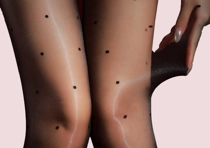 10D ultra sheer oil shiny silk pantyhose