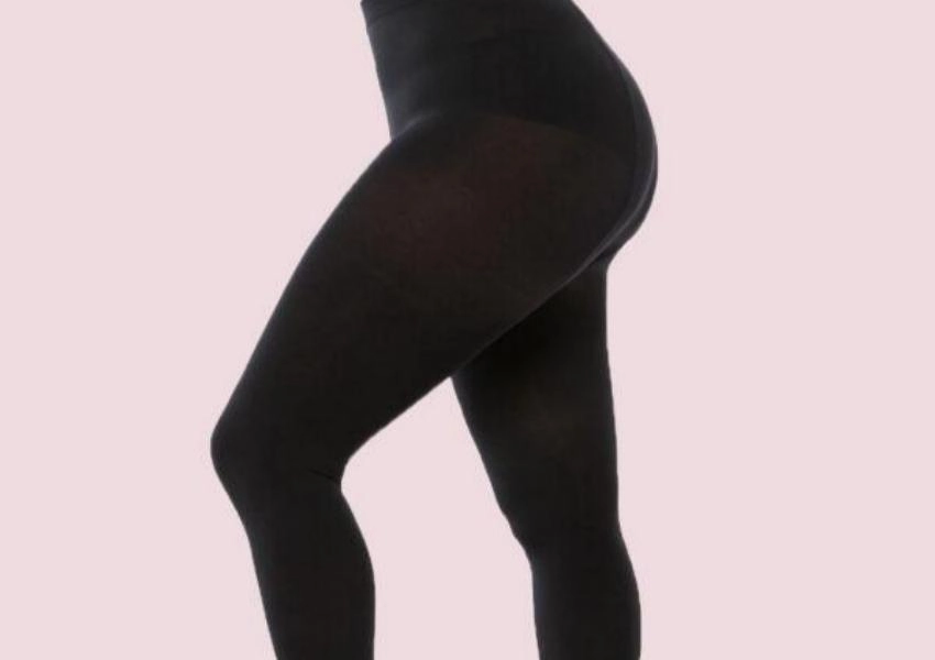 120D plus size tummy control velvet tights