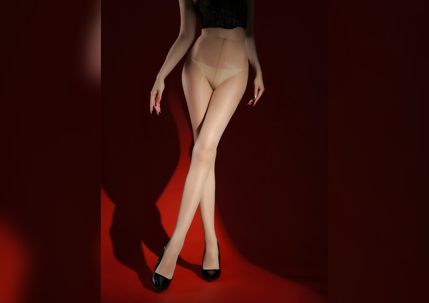 10D oil-shiny silk pantyhose